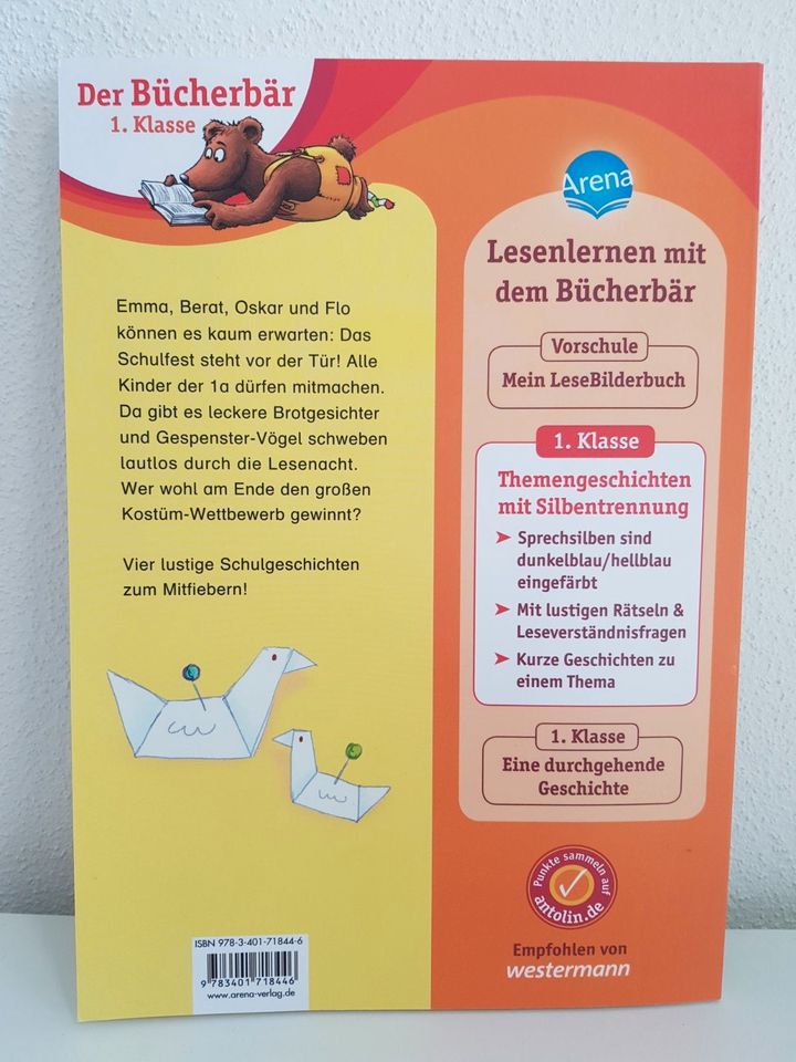 NEU Schulgeschichten Der Bücherbär 1. Klasse Silbentrennung Buch in Frammersbach