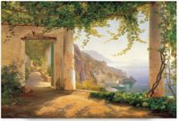 Bild Amalfi Küste Italien Keilrahmenbild 60x40 cm Vintage Freiburg im Breisgau - Neuburg Vorschau