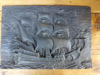 Gusseisen Wandbild Relief Flaggschiff S.Maria Saarland - Beckingen Vorschau