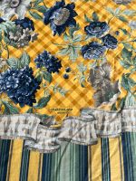 Bassetti Grandfoulard Baumwolle gelbgrundig mit Blumenmuster Niedersachsen - Nordhorn Vorschau