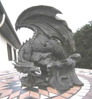 Drache 26cm. Massiv. Wetterfest. Dragon. Nordrhein-Westfalen - Dahlem Vorschau