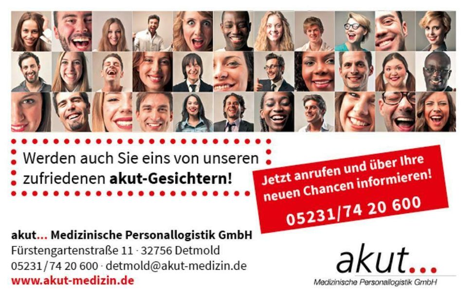 Krankenschwester / Gesundheits-  und Krankenpfleger (m/w/d) in Minden