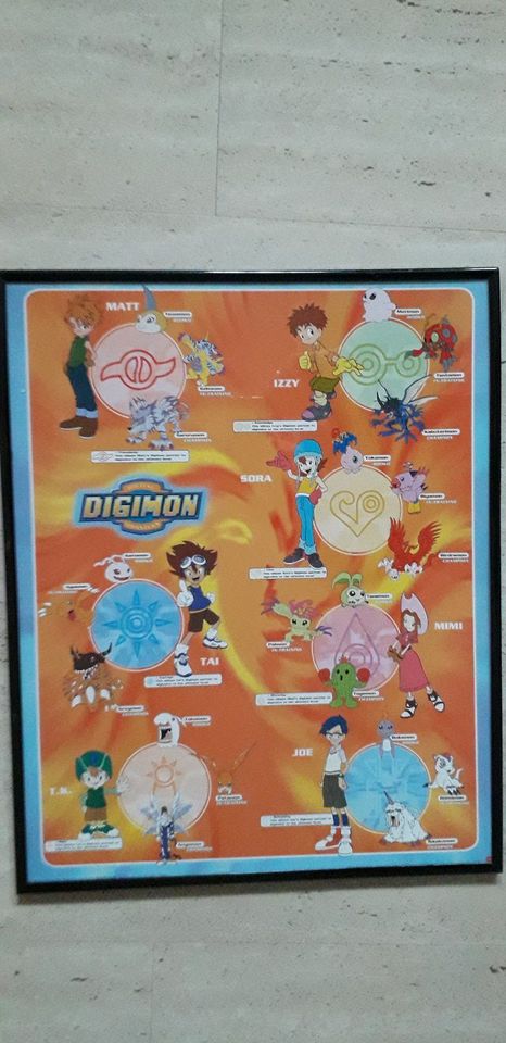 DIGIMON- Sammlung-Bilderrahmen- VHS- Sticker-Postkarten-Vintage in Bedburg-Hau