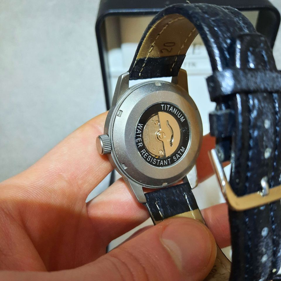 TEMBO Flieger-uhr style automatik miyota armband herren männer in Ober-Ramstadt