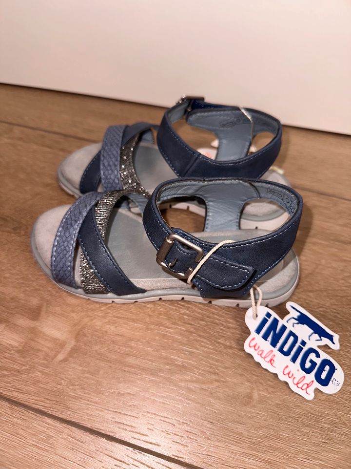 Indigo Sandalen in Blau mit Klettverschluss Neu! Gr.29 in Mettmann