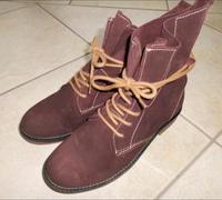 Tamaris Wildleder Stiefeletten bordeaux Gr. 38 Bochum - Bochum-Ost Vorschau