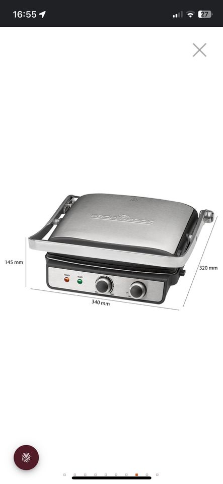 Kontaktgrill  PC-KG 1029 von ProfiCook in Aichtal