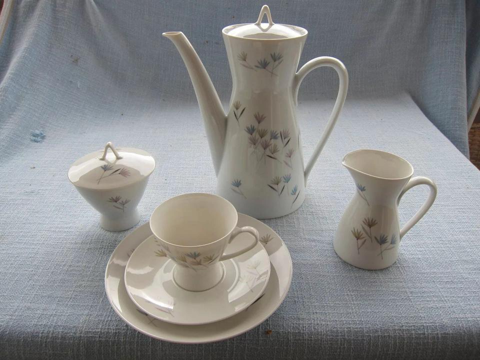 "Form 2000“ R. Loewy, Rosenthal Porzellan Kaffee Service, Design in Winterbach