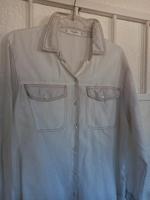 Jeansbluse Leinen weiß  44 46 XXL Rheinland-Pfalz - Birkenfeld Vorschau