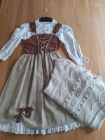 Mädchen Dirndl mit Bluse und Strickjacke Größe 134 Hessen - Schöneck Vorschau