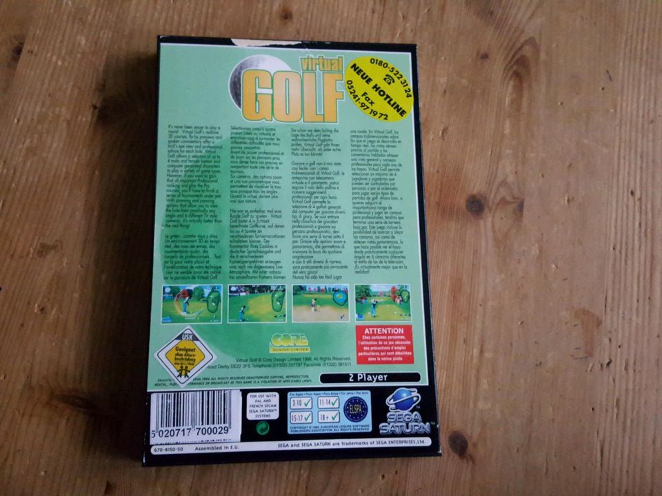 Virtual Golf-Sega Saturn in Neuss