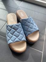 Hellblaue Gabor Pantoletten Sandalen Neuwertig comfort Niedersachsen - Bad Bentheim Vorschau