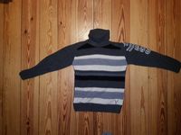 Rollkragenpullover Wollgemisch Gr. 152 H&M grau gestreift Leipzig - Connewitz Vorschau