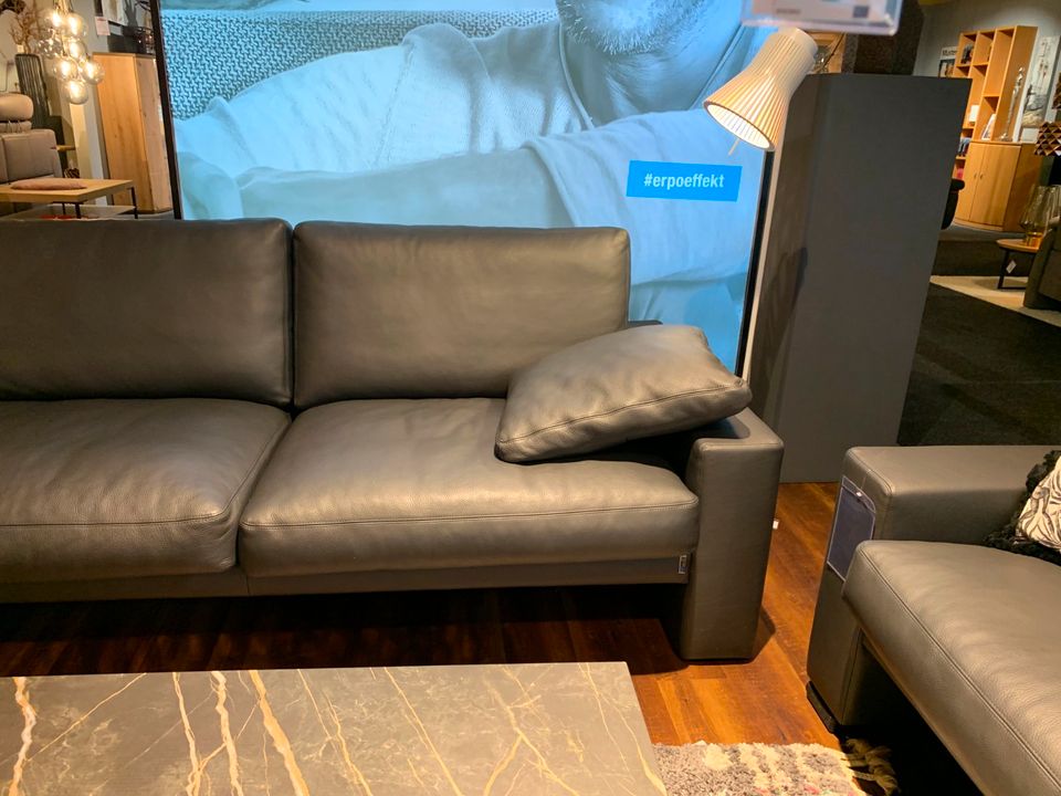 Erpo Sofa 2,5-Sitzer Couch in Leder - vom Händler in Bernau