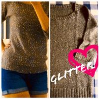 Glitzer! Schicker Pullover mit Pailletten in Silber-Grau, S Essen - Bredeney Vorschau