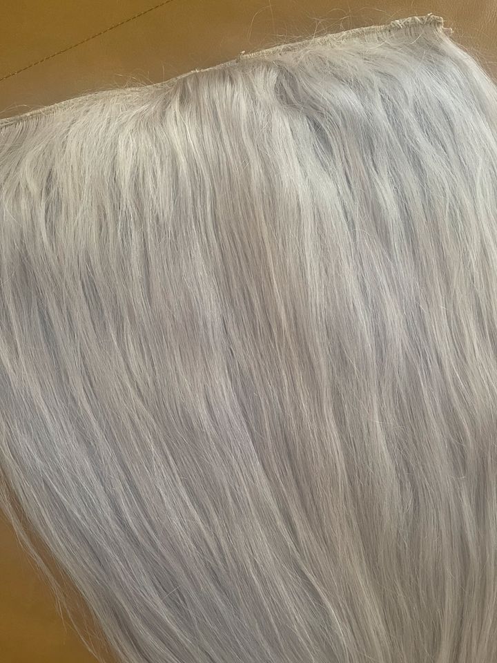 Extensions clip in blond ice Weiss blond tresse one piece 50 cm in Berlin