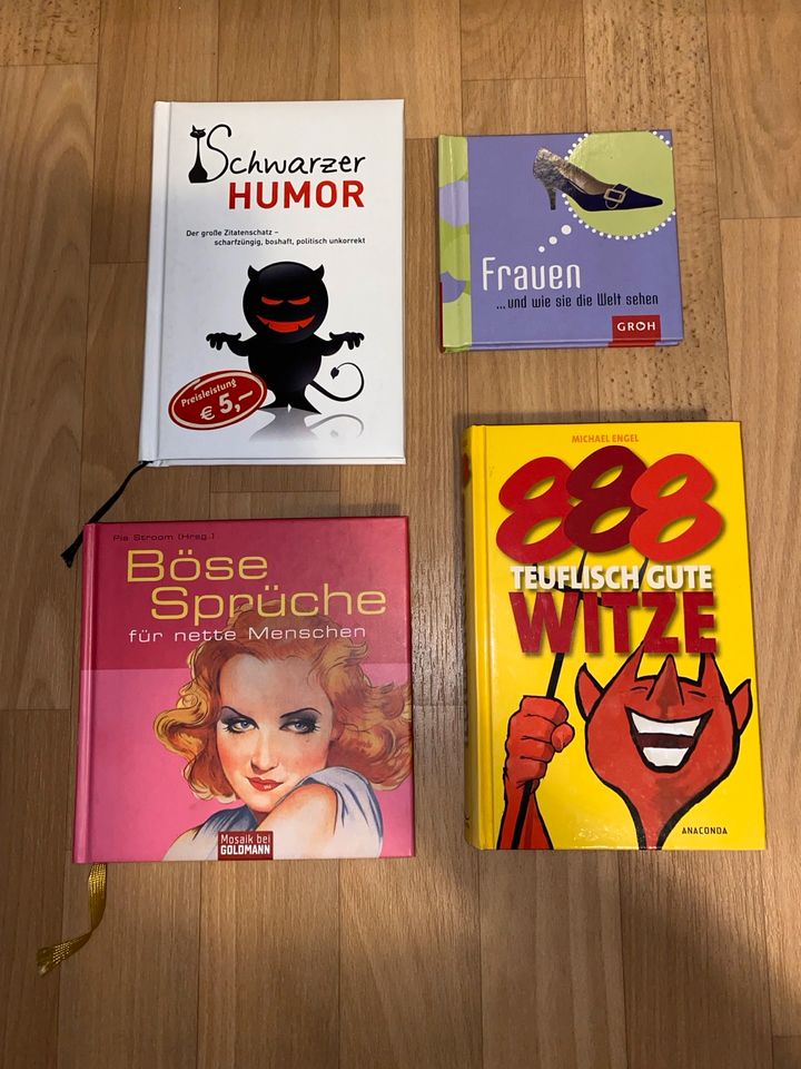 4 verschiedene Bücher Humor in Dresden