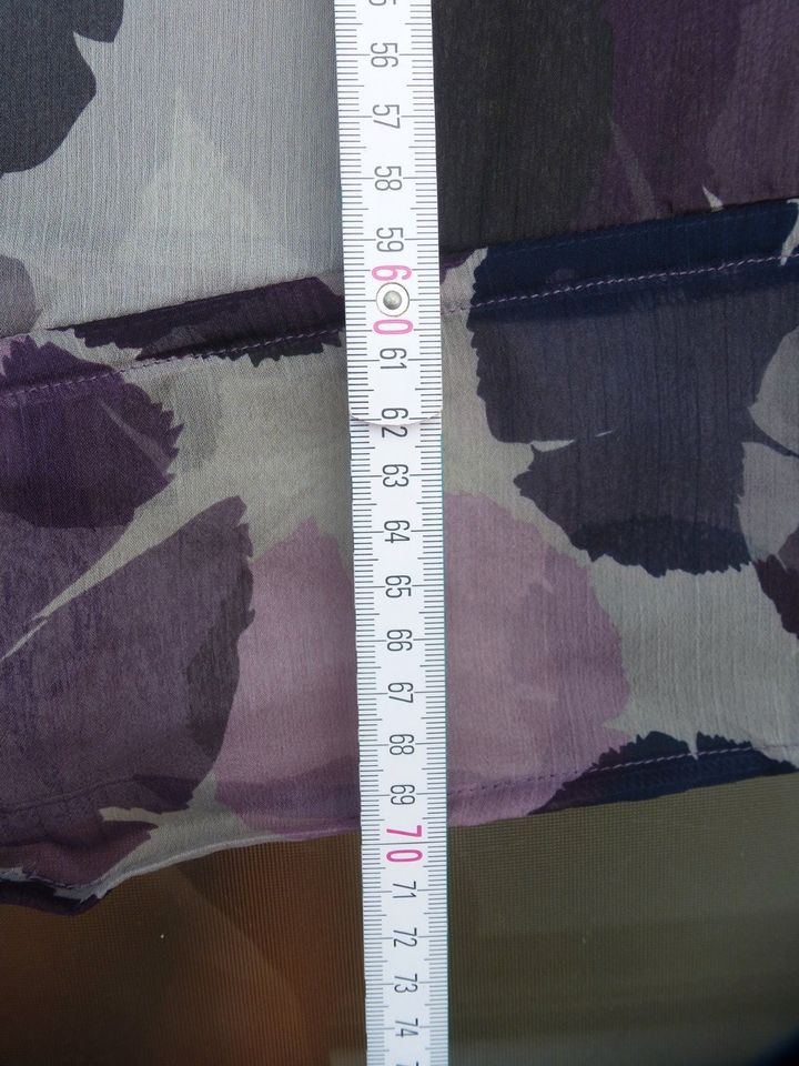 s Oliver Bluse 36 S lila violett grau Blumen Kreise only 3/4 Arm in Guldental