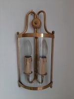 Antike Wandlampe mit Glasscheibe  2 fl. Saarland - Riegelsberg Vorschau