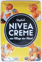 Nivea Täglich Nivea Creme zur Pflege der Haut - Retro Blechschild Sachsen - Eilenburg Vorschau