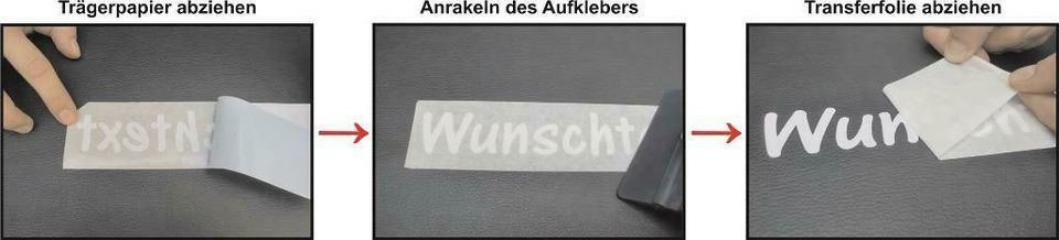 Wunschtext - Wunschmotiv - Aufkleber in Waltershausen