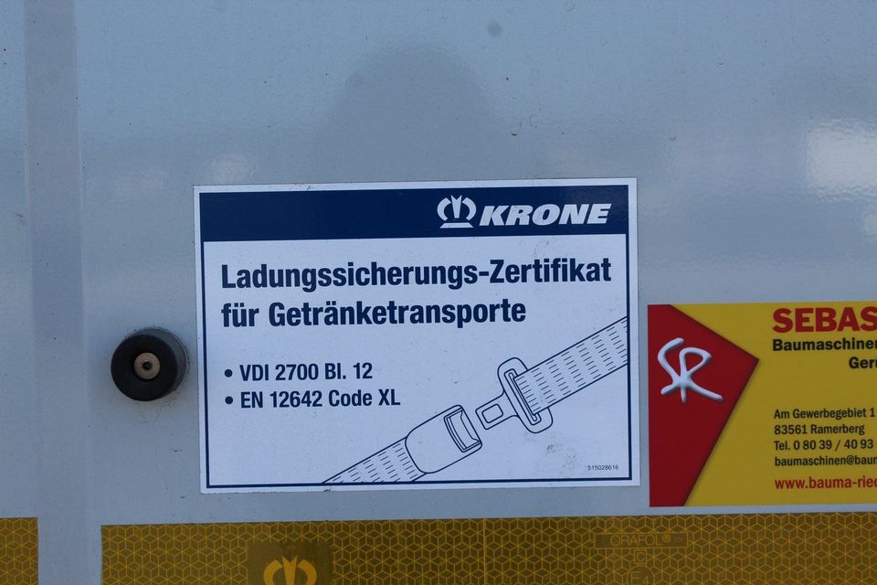 Krone Auflieger SDP 27 Profi Liner Lift Schiebeverd. XL Getränke in Ramerberg