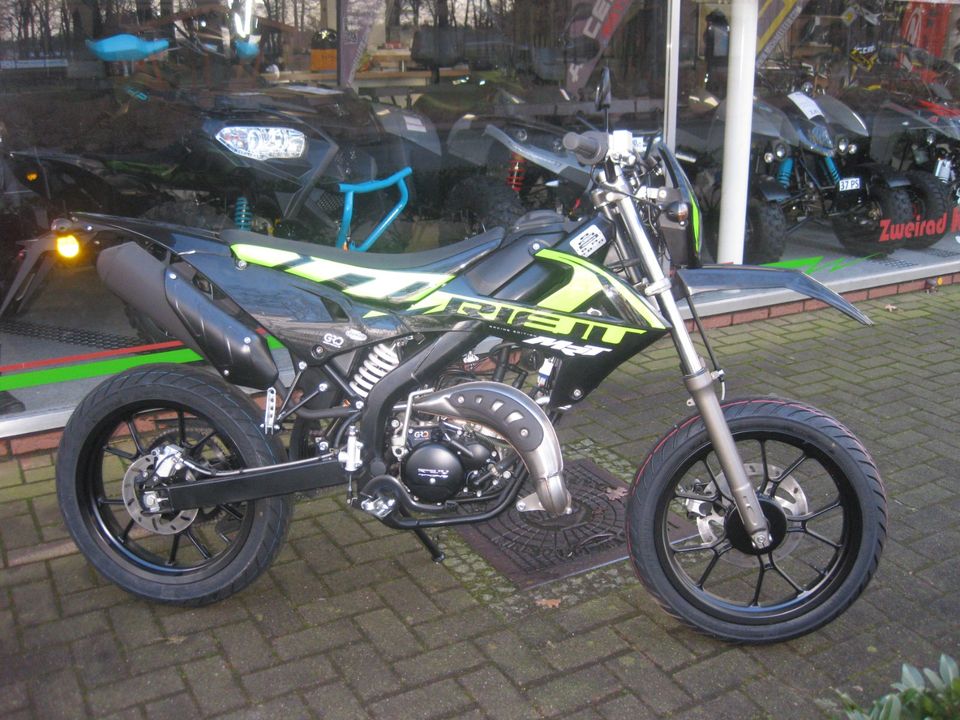 Rieju MRT 50 Replica Supermoto schwarz-Grün in Werlte 