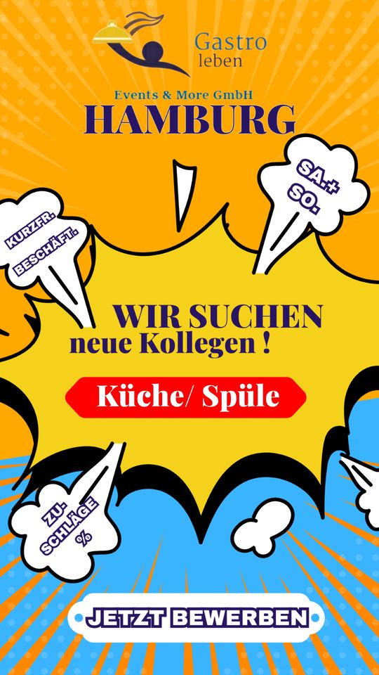 Küchenhelfer (m/w/d) für Produktionsküche gesucht! +Zuschläge in Hamburg