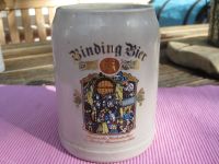 Bierkrug 0,5l Binding Bier - Motiv Maynhof - Steinzeug grau glaci Baden-Württemberg - Weinheim Vorschau