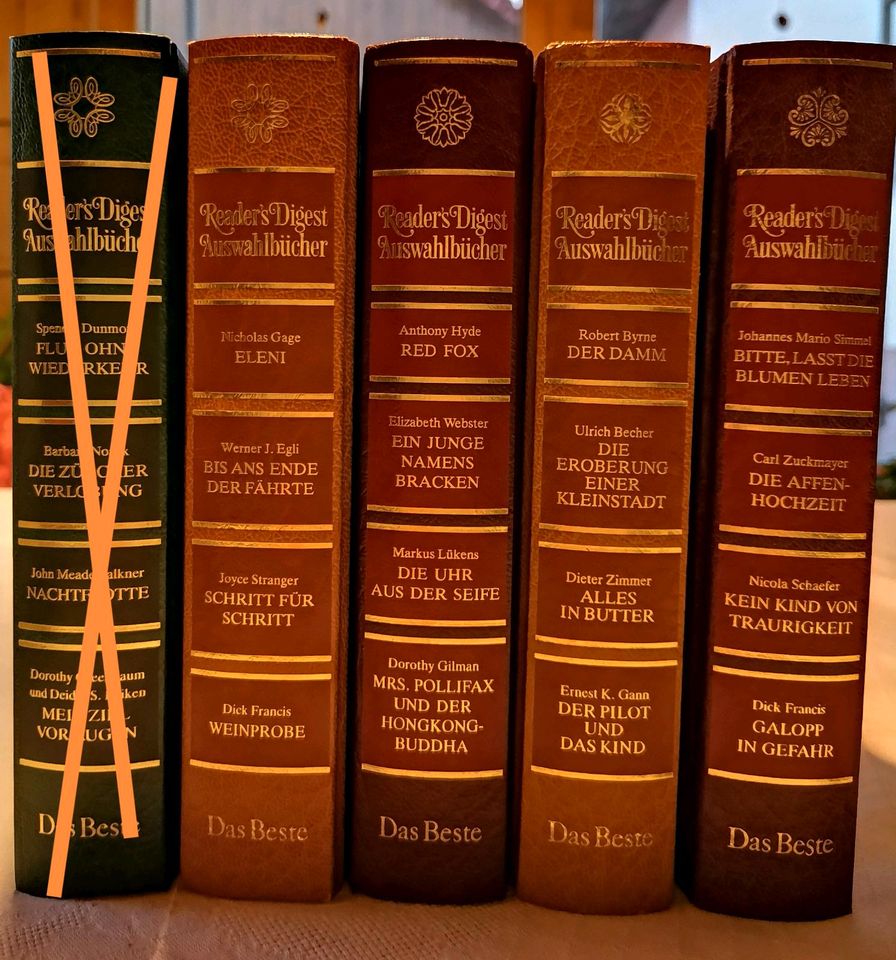 Reader's Digest Auswahlbücher 9 Bücher, Einzelabnahme möglich in Schopfloch