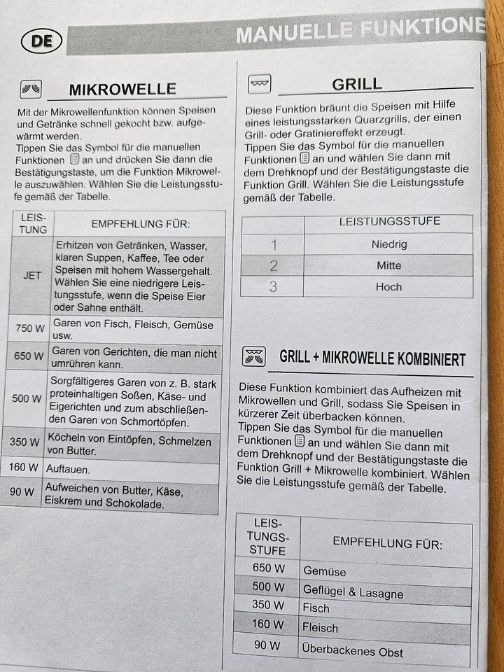 Bauknecht Grill-Mikrowelle in Salzgitter