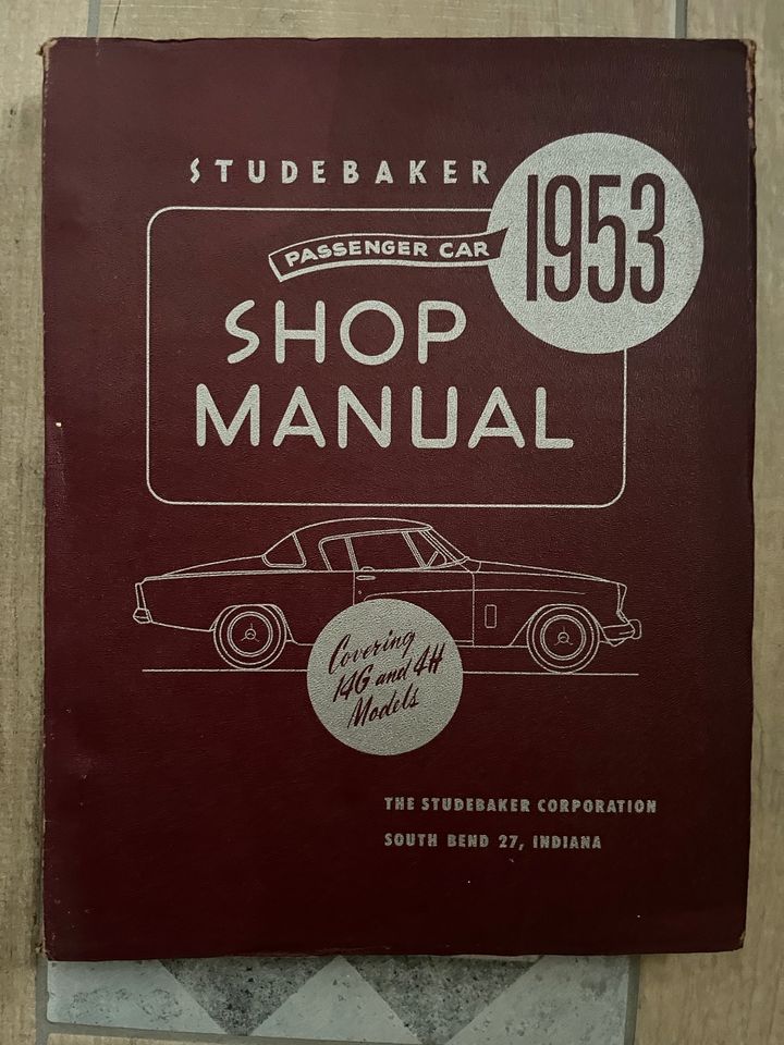 Studebaker Shop Manual 1953 in Aspach