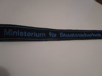 DDR Ärmelband, MfS, Schrift blau auf schwarz, 47cm Länge Rheinland-Pfalz - Worms Vorschau