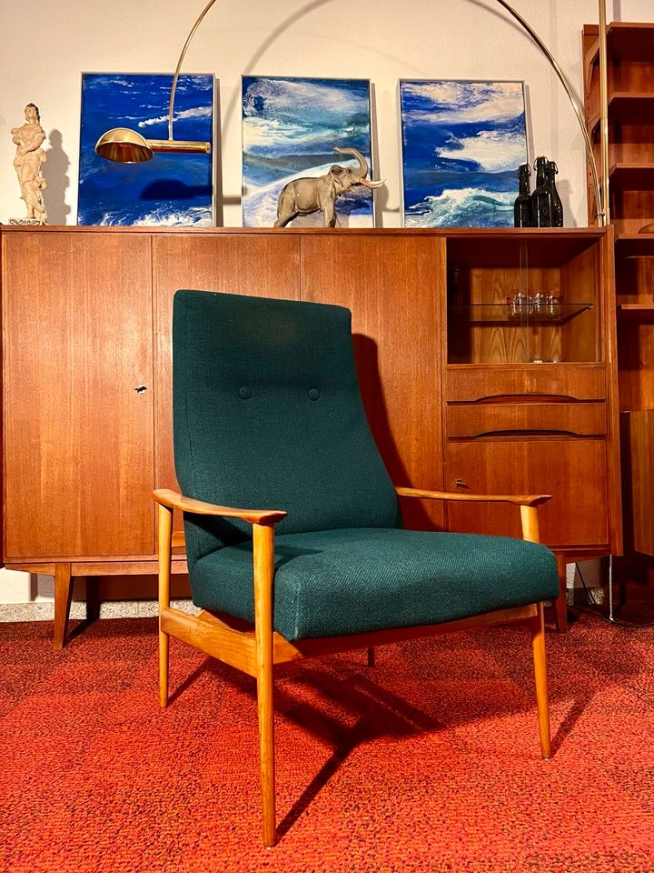 Mid Century easy chair Cherry Sessel 1960 vintige Danish Design in Schorndorf