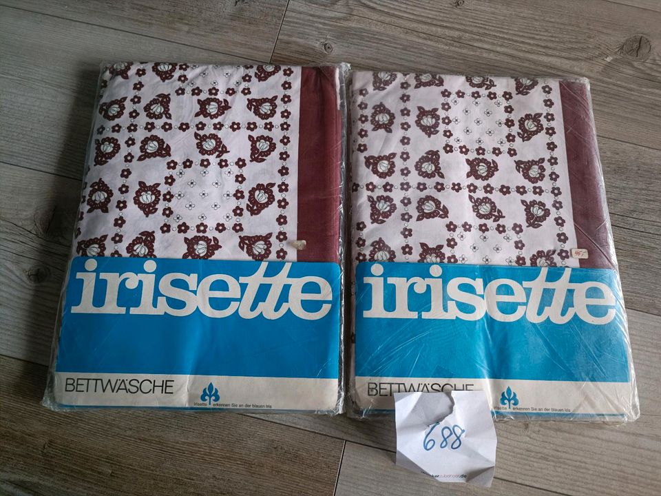 Irisette Bettwäsche 4tlg, 140x200, rot/rosa, Baumwolle * NEU in Glattbach Unterfr.