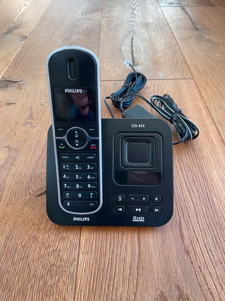 Philips CD655 Festnetz Telefon mit Anrufbeantworter in Böhmenkirch