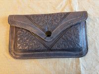 NEU // Wunderschöne Clutch / Geldbörse aus Ziegenleder, blau Neuhausen-Nymphenburg - Nymphenburg Vorschau