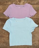 New Yorker fb sister Crop T-Shirt blau Flieder S 36 Top Niedersachsen - Saterland Vorschau