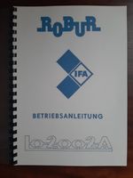 Betriebsanleitung IFA Robur LO 2002 A  NVA Sachsen-Anhalt - Aschersleben Vorschau