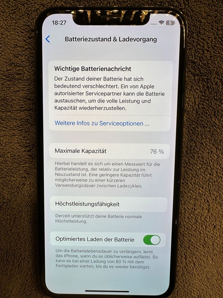 iPhone X Space Grey 64GB in Untergruppenbach