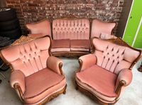 Antike Chippendale Sitzgruppe, Vintage, 2 Sessel + Couch, Barock Nordrhein-Westfalen - Wassenberg Vorschau