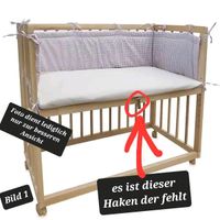 Beistellbett, Babybett, Bett, mit Himmel Sachsen-Anhalt - Elsteraue Vorschau