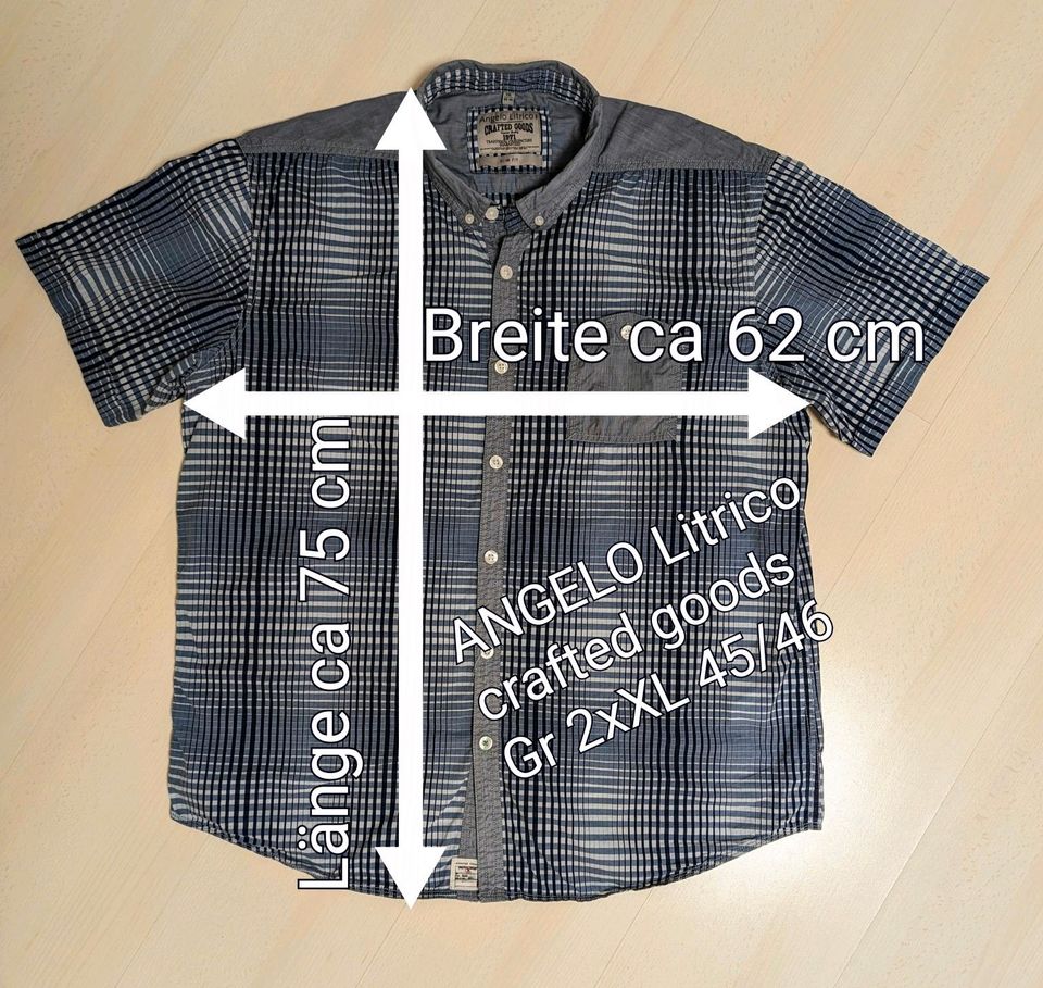 ❤️ Angelo Litrico Herren Kurzarm Hemd Gr XXL 45-46 in Berlin