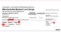 Märchenhafte Musical Love Songs 1. Juni RV Jan Ammann Lisa Haberm Baden-Württemberg - Bermatingen Vorschau