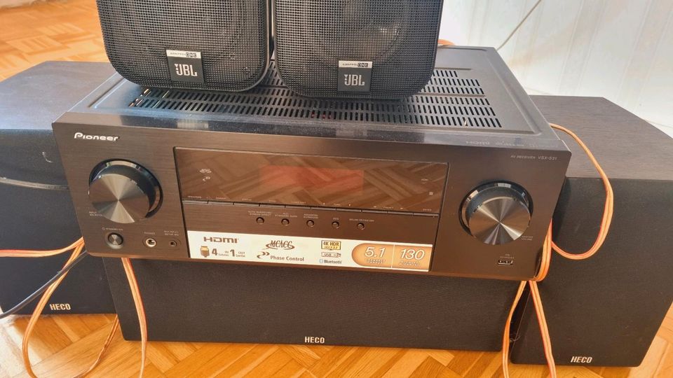 Hifi Anlage 5.1, Pioneer Receiver, HECO, JBL in Höhr-Grenzhausen