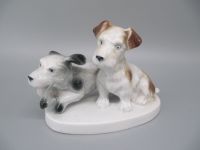 alte Hunde Porzellan Figur auf Sockel im Boden gemarktet !!! Niedersachsen - Eystrup Vorschau