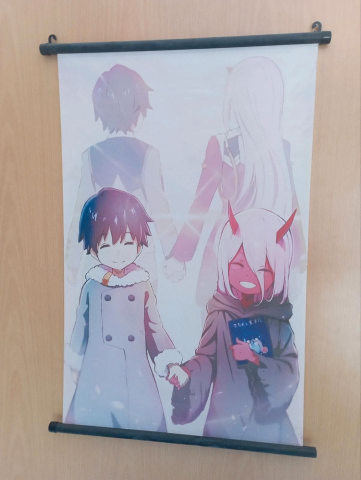 Zero Two (Darling in the Franxx)  Anime Bild (Stoff) in Straelen