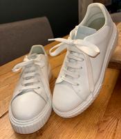 Marc O Polo Sneaker Damen weiß hellblau Ledermix Nordrhein-Westfalen - Oberhausen Vorschau