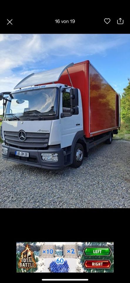 Mercedes Benz Atego (LKW 7,5t in Überlingen