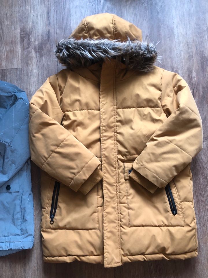 Reserved Winterjacke Parka Senf reflektiert 134 in Achern